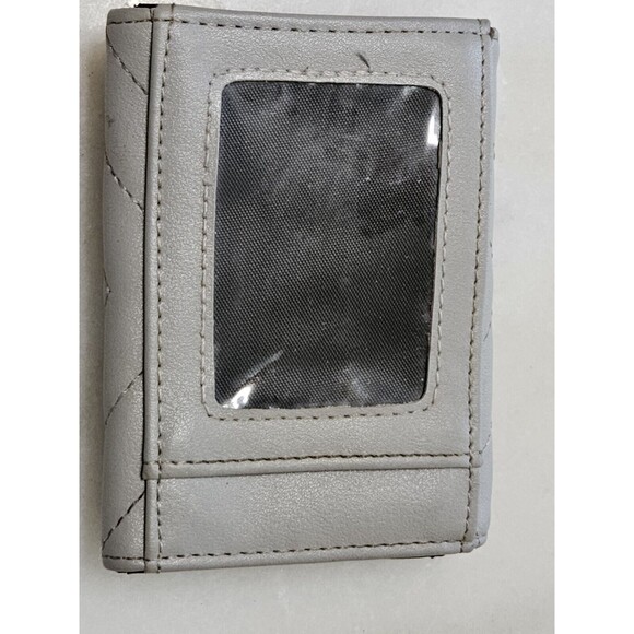 DASEIN WOMENS FASHION CLUTCH ZIP AROUND EMBLEM LONG WALLET, PEWTER - Picture 8 of 8